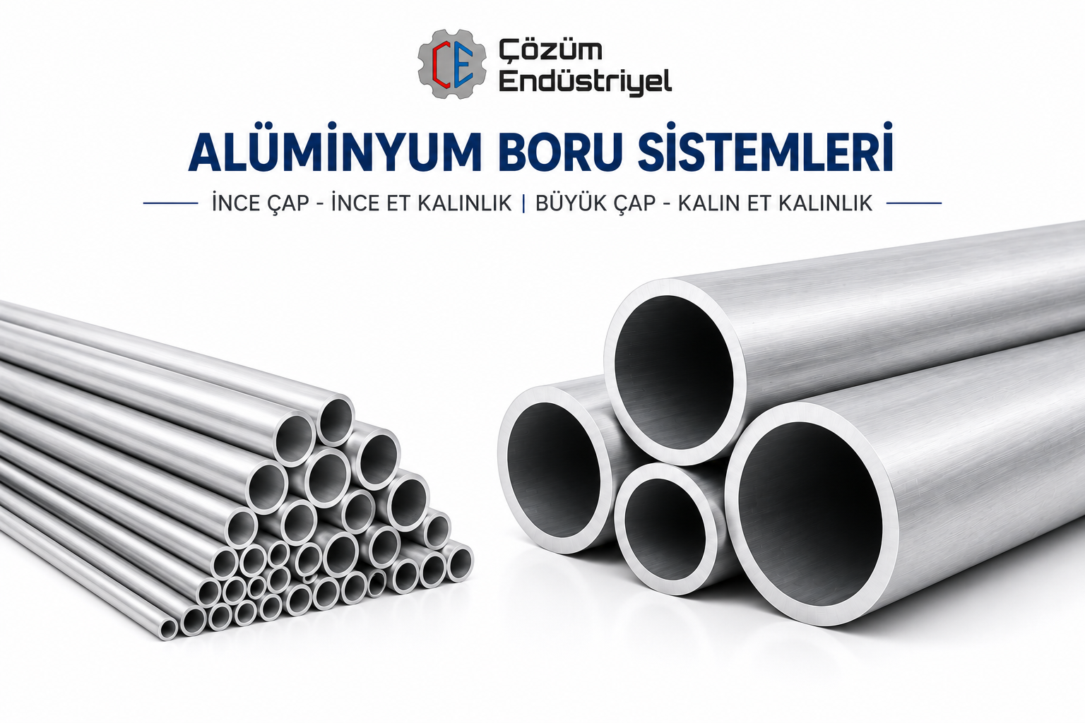 Çözüm Endüstriyel Alüminyum Boru Ürünlerimiz