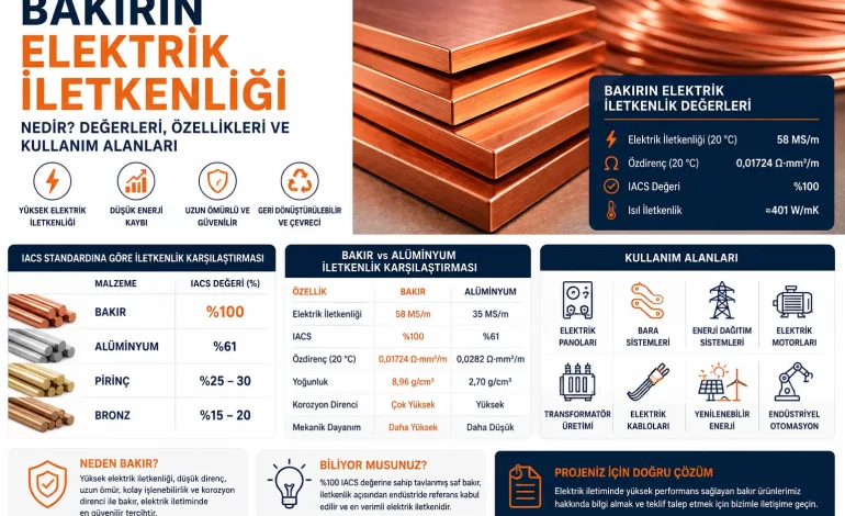 bakır ısı iletkenliği