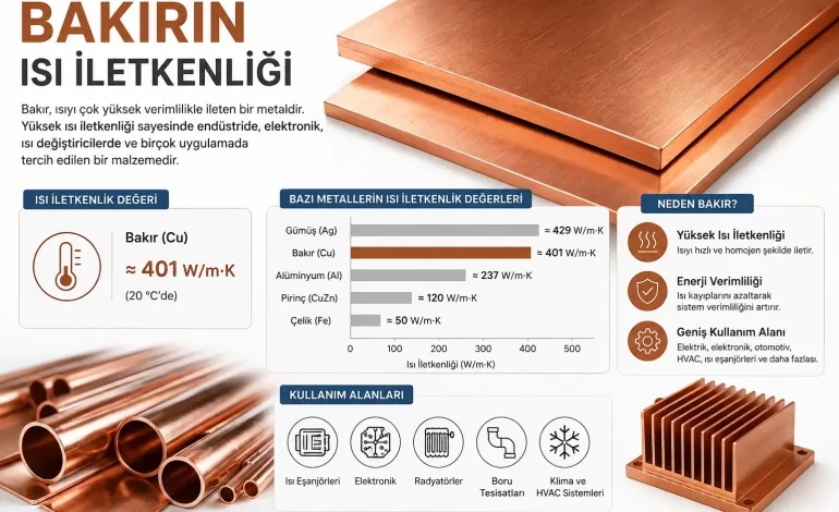 bakırın ısı iletkenliği